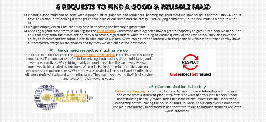 How to Find a Good & Reliable Maid?