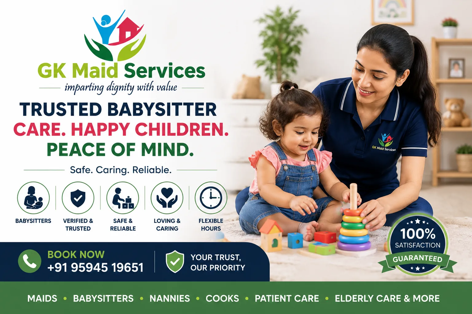 Babysitter services in Mumbai, Navi Mumbai and Thane