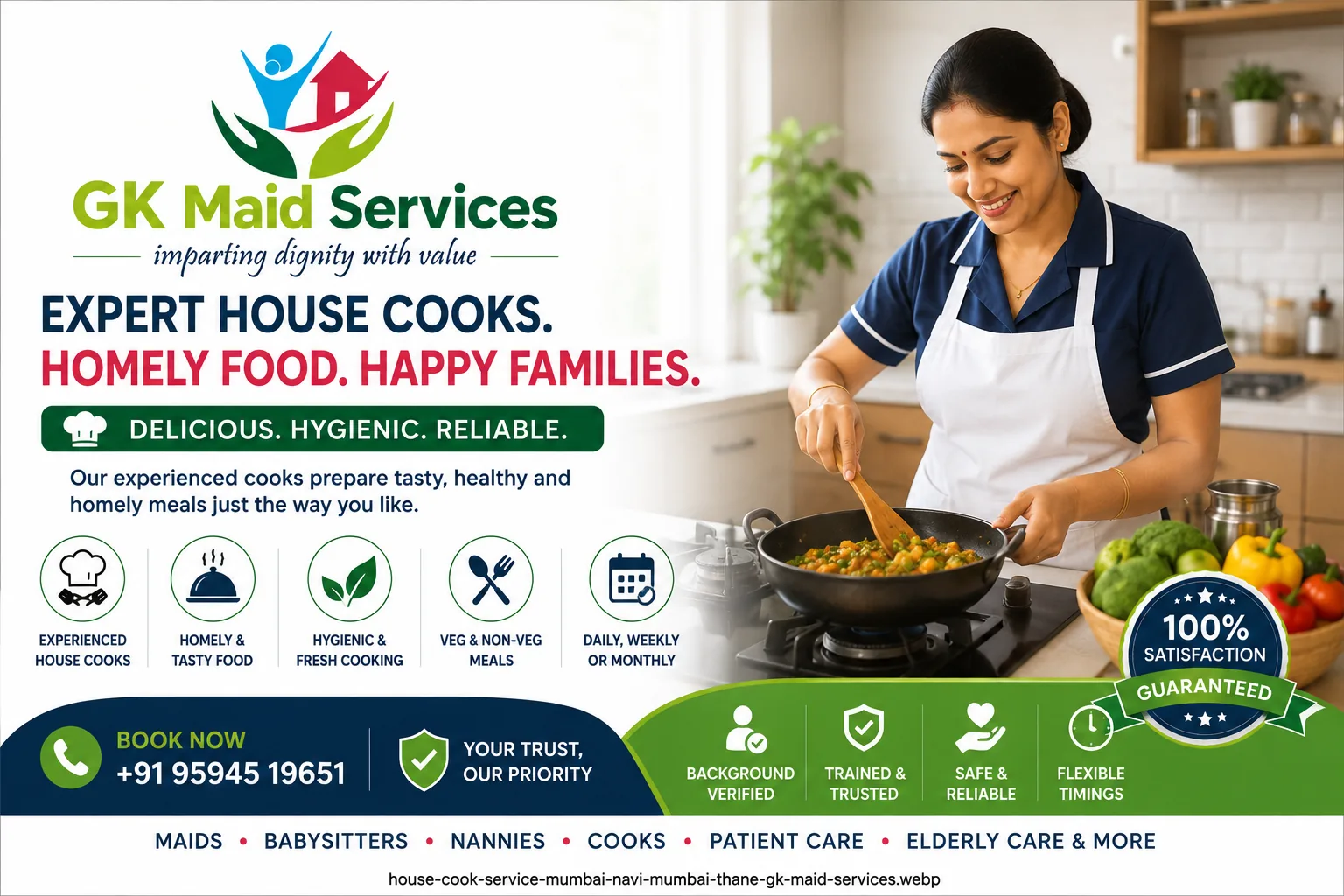 Home cook services in Mumbai, Navi Mumbai and Thane